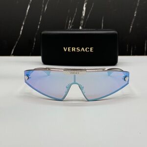 NEW VE2265 100011 VERSACE MOD 2265 1000/11 SILVER VE2265 1000/11 SUNGLASSES